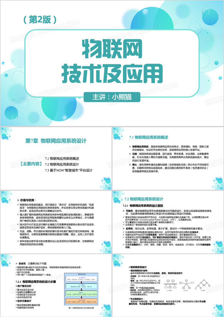 物联网技术及应用PPT模板