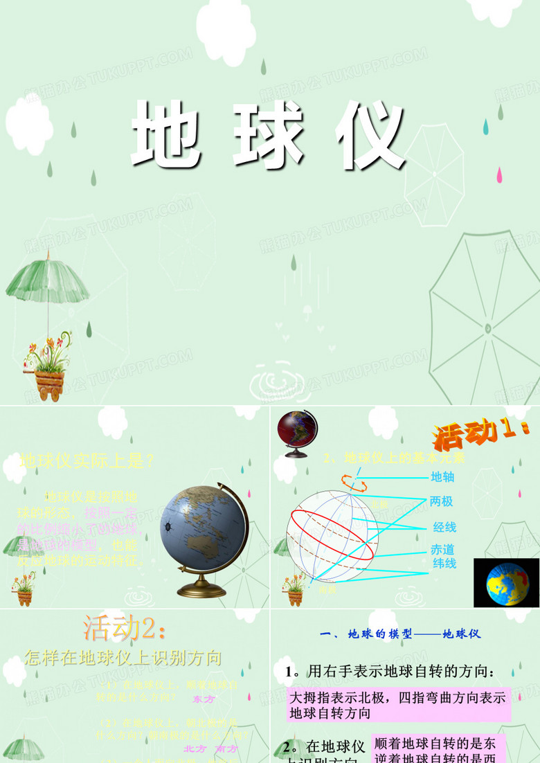 《地球仪》PPT
