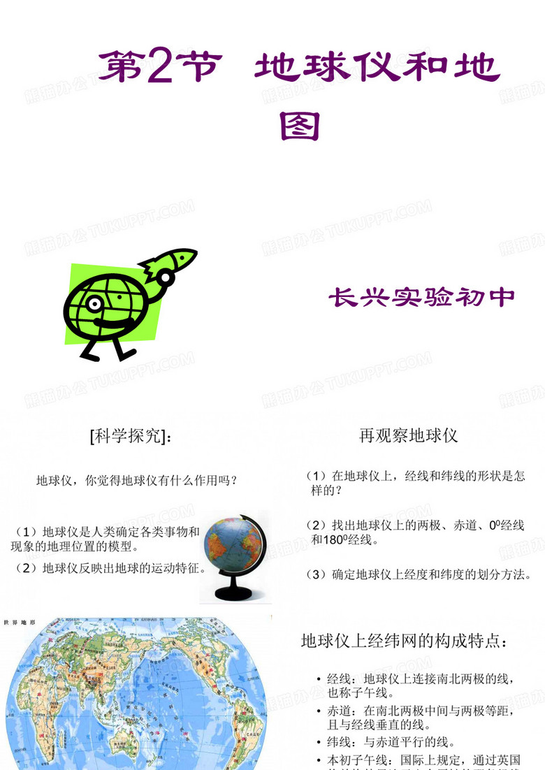 地球仪与地图