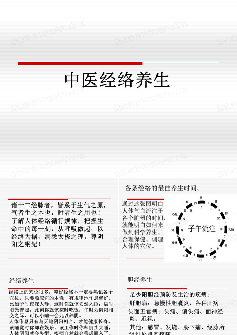 中医经络养生