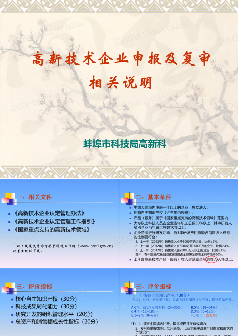 高新技术企业申报