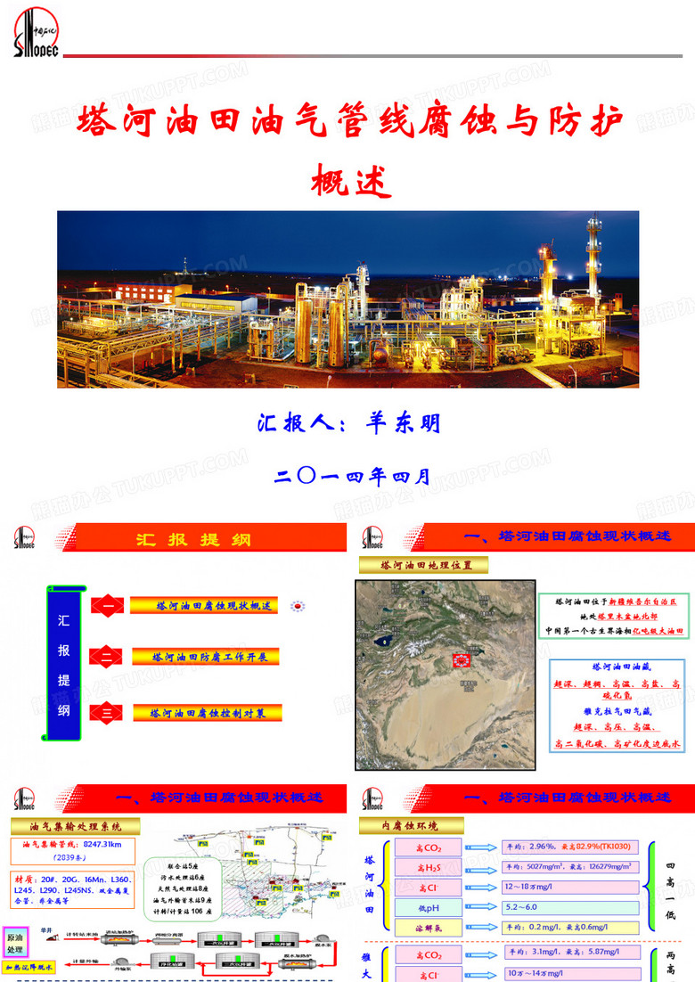 羊老师经典PPT--塔河油田腐蚀与防护