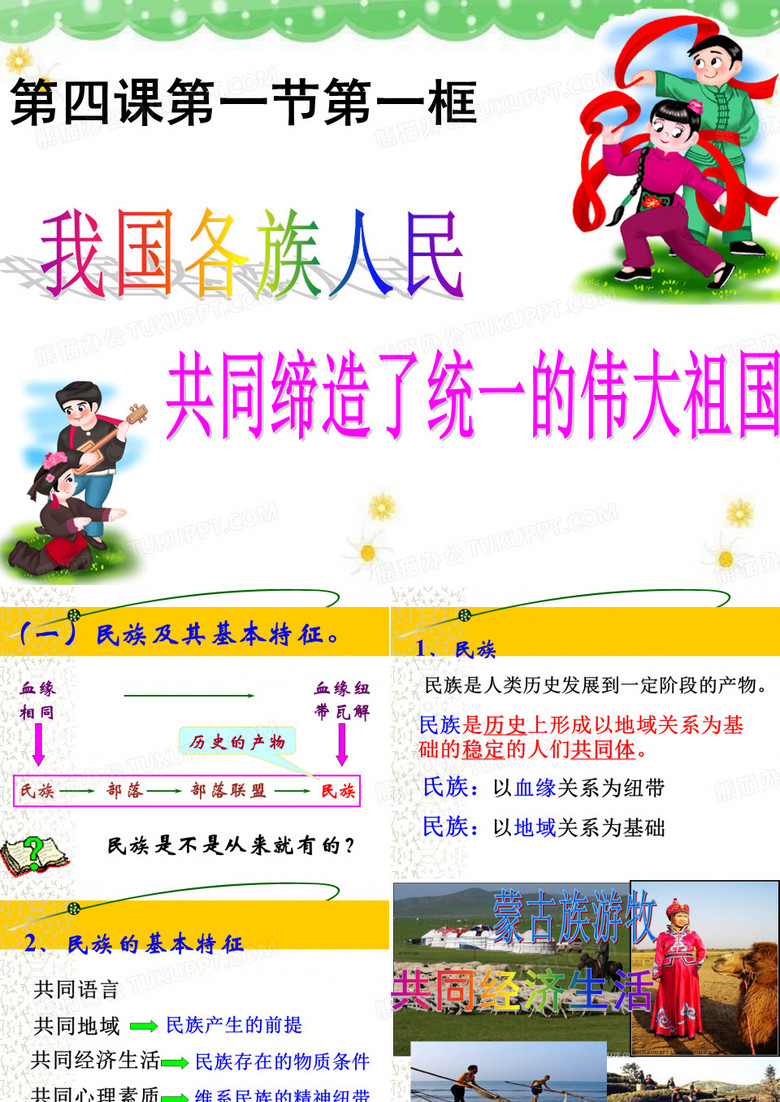 4.1.1我国各民族共同缔造了统一的伟大祖国1