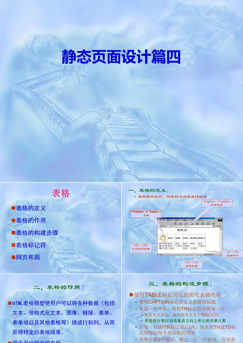 静态页面设计