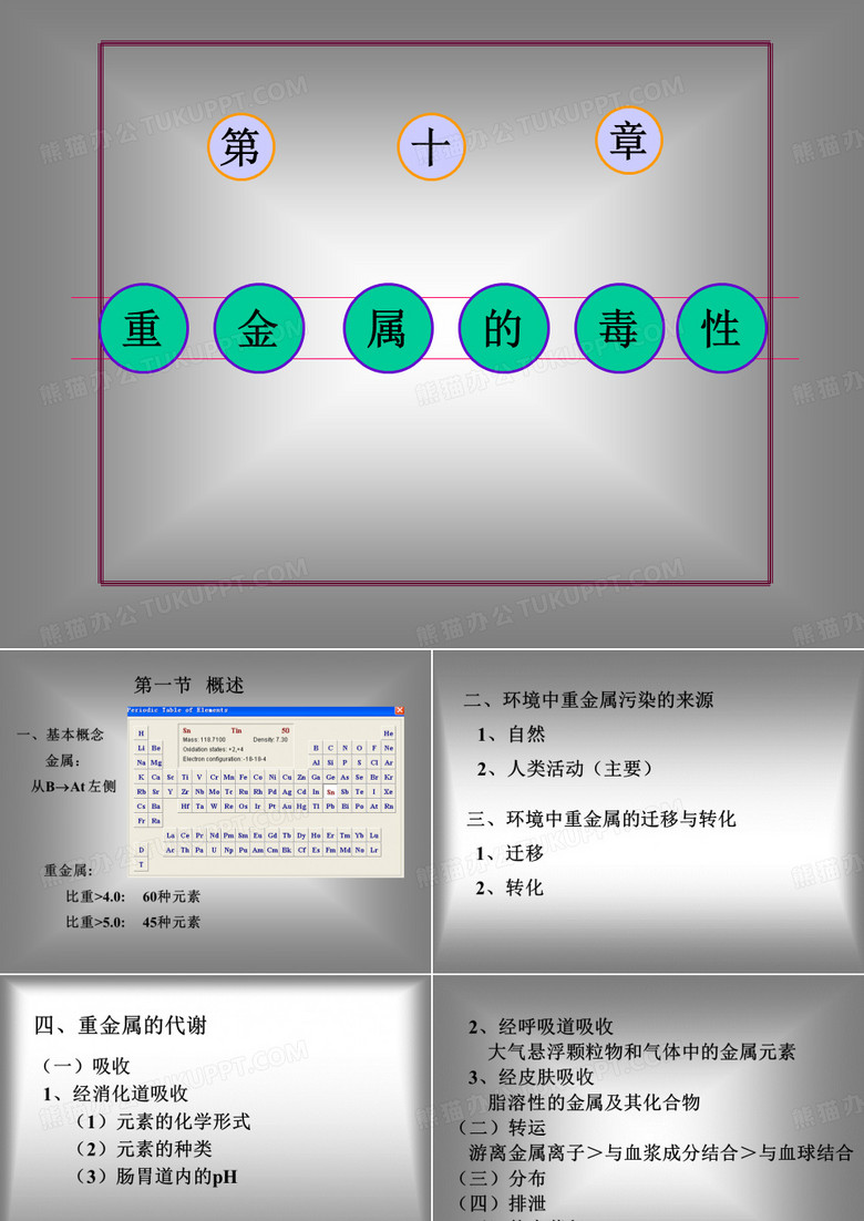 重金属的毒性