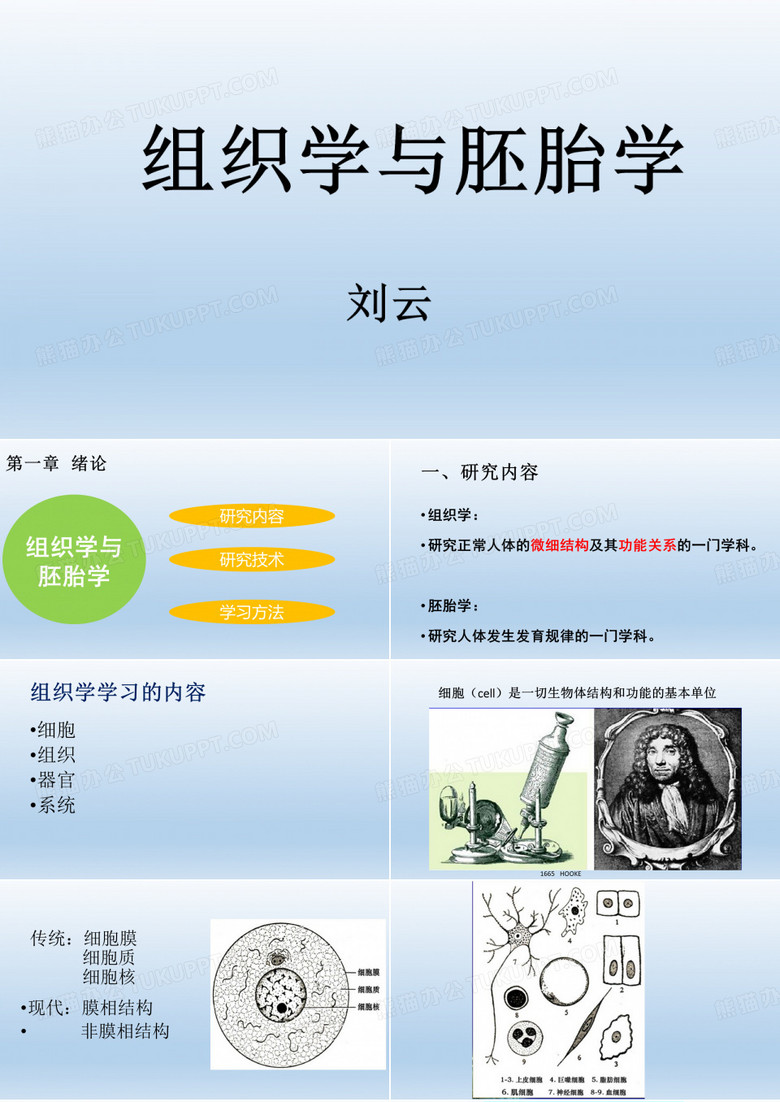 组织学与胚胎学绪论