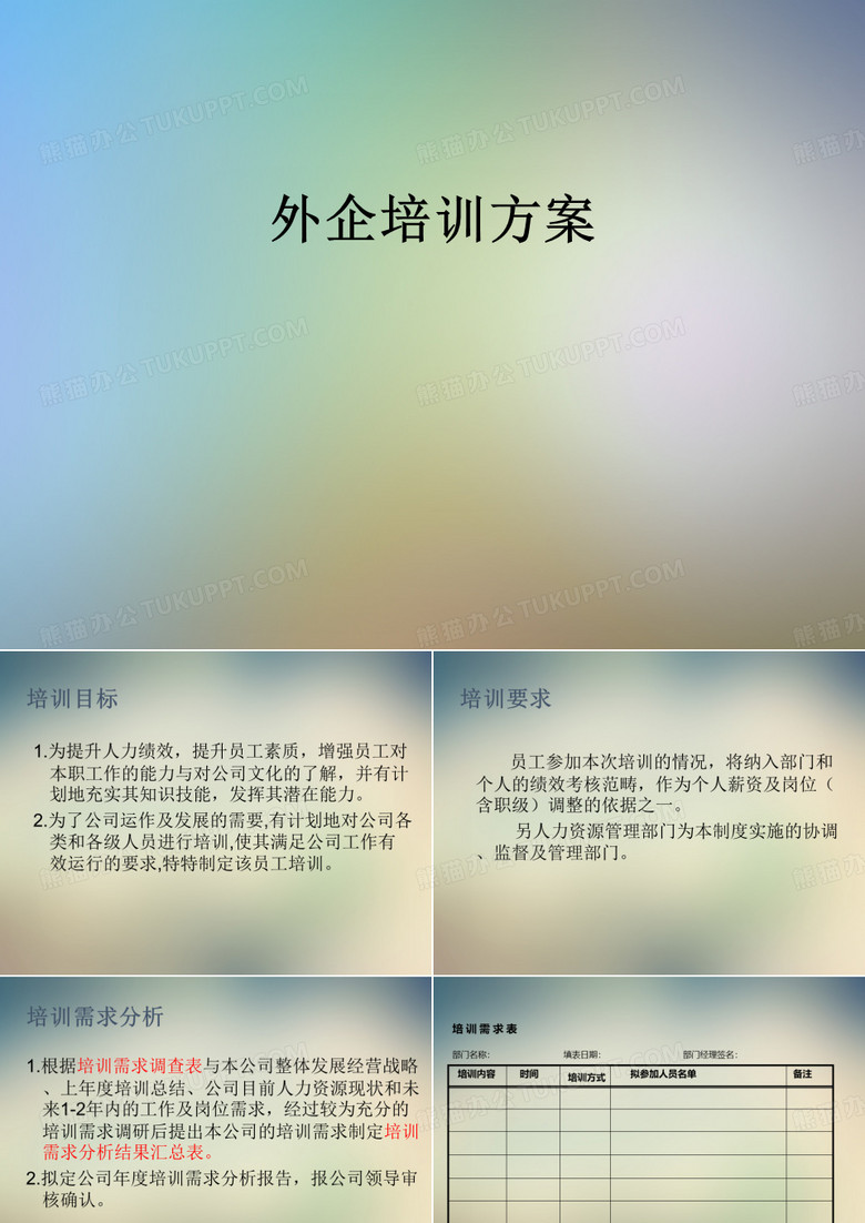 外企培训方案