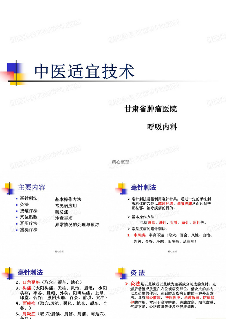 中医适宜技术