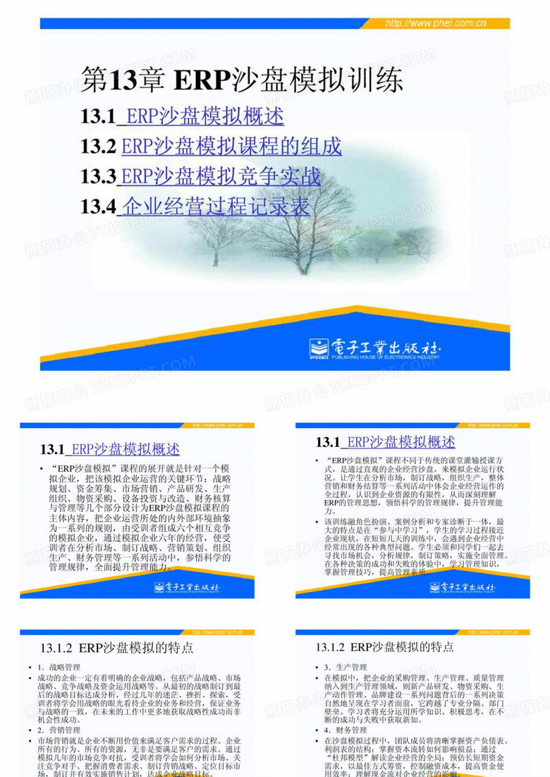 ERP沙盘模拟训练