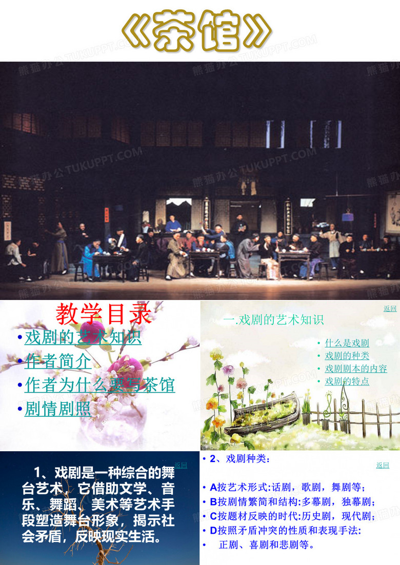 《茶馆》课件