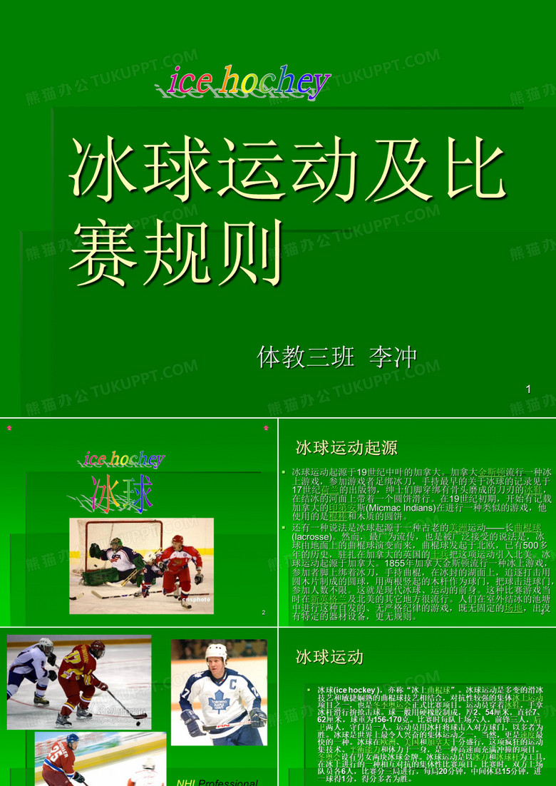 冰球讲解ppt课件