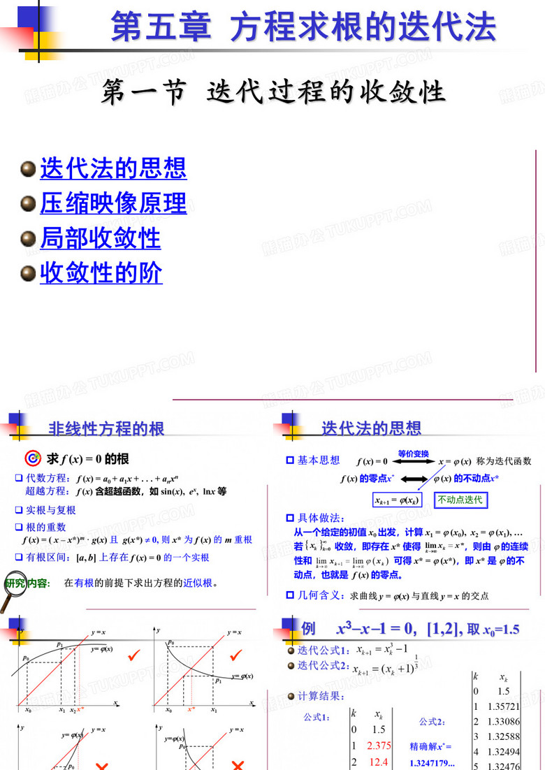 第五章迭代法51迭代过程的收敛性迭代加速分析