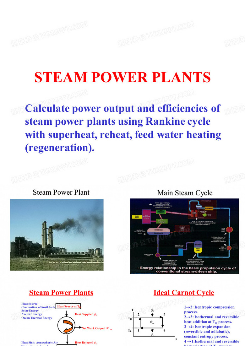 4 steam power plants