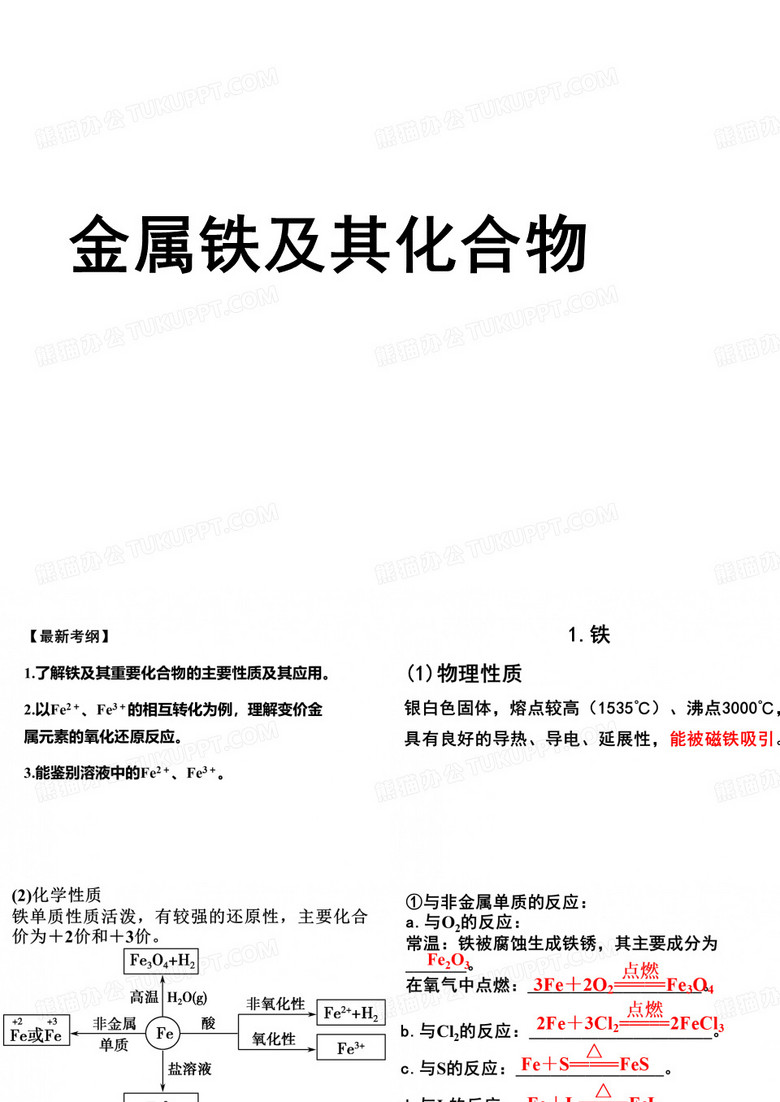 铁及其化合物