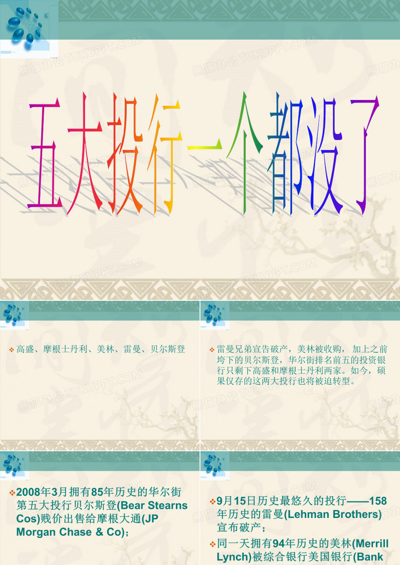 五大投行