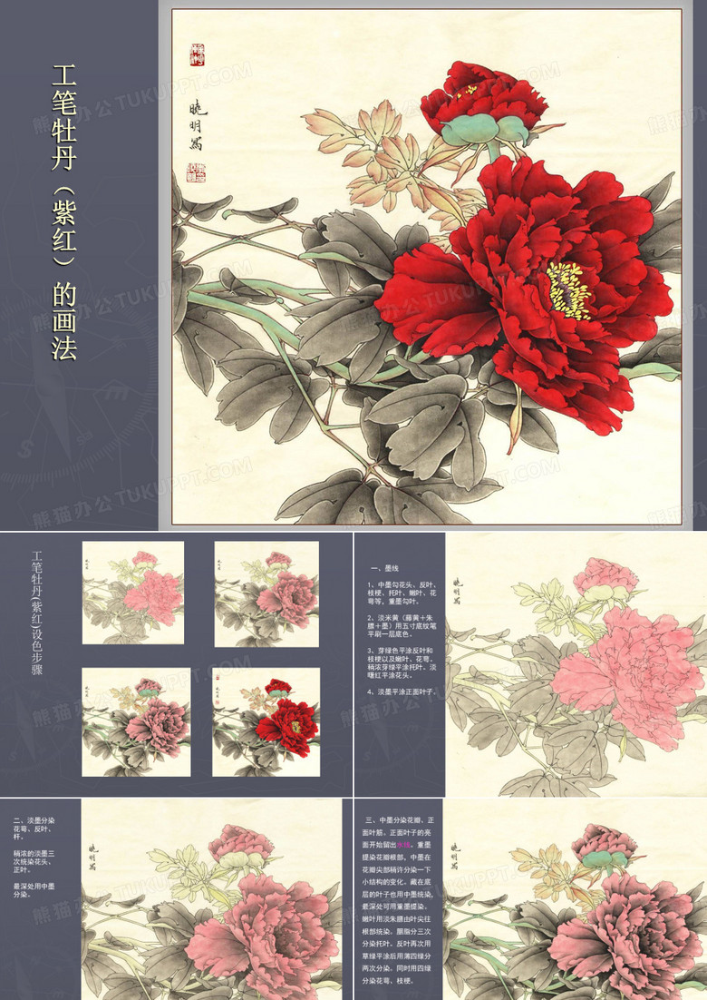 工笔牡丹