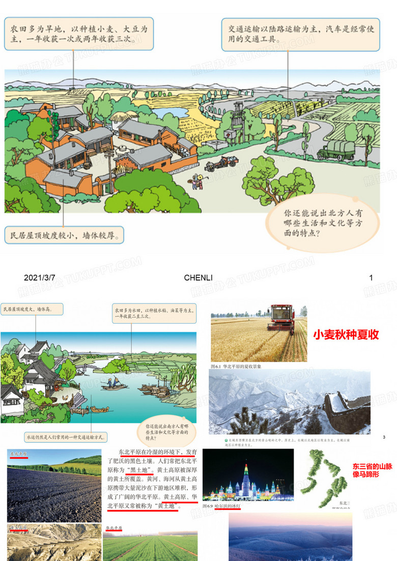 八下地理课本图片