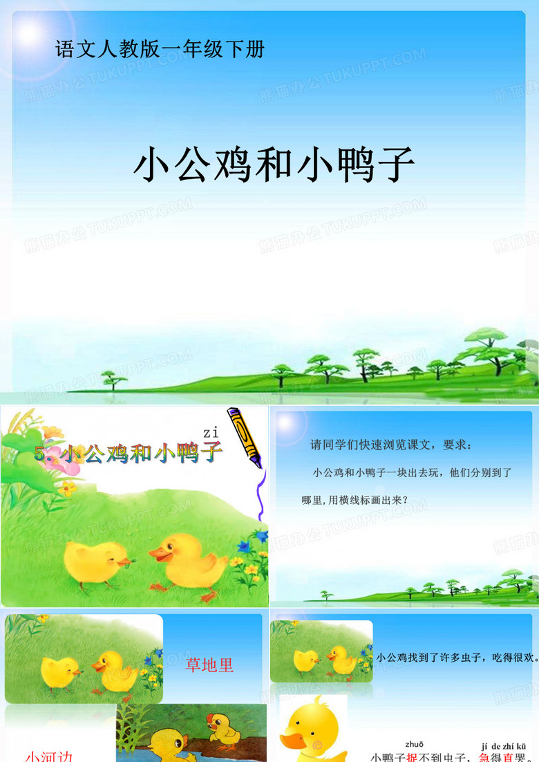 《小公鸡和小鸭子》
