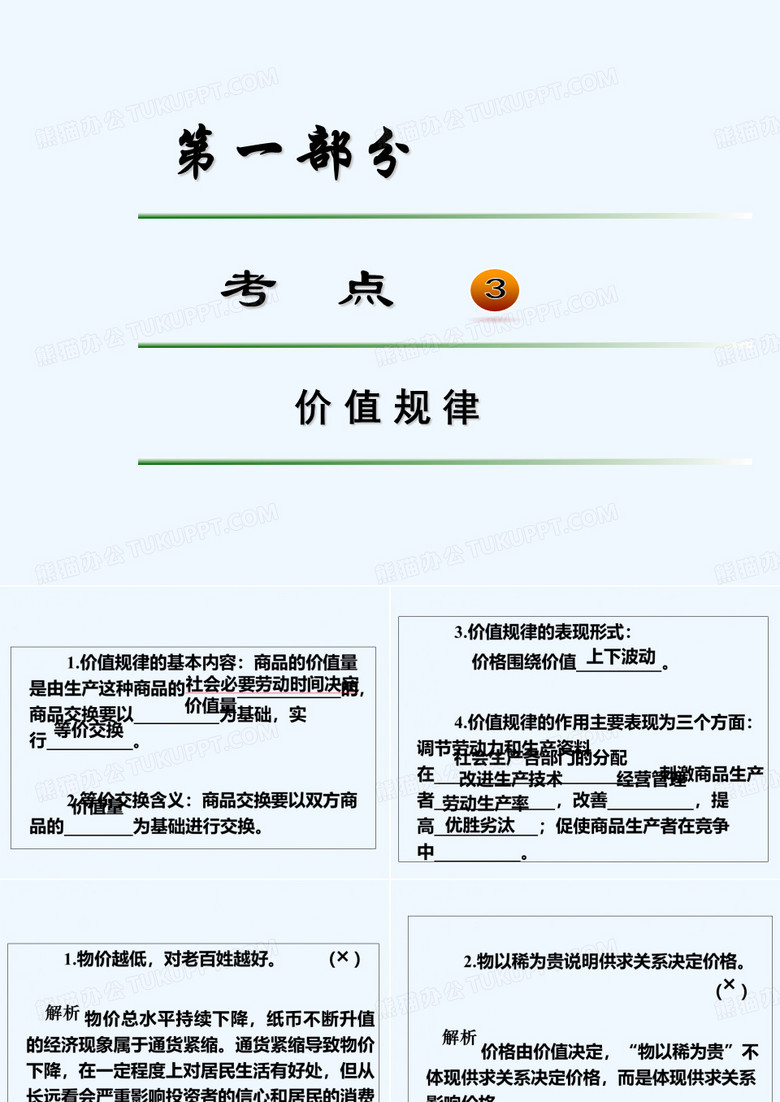 价值规律 PPT