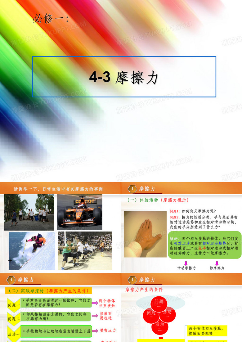 高中物理必修一《摩擦力》