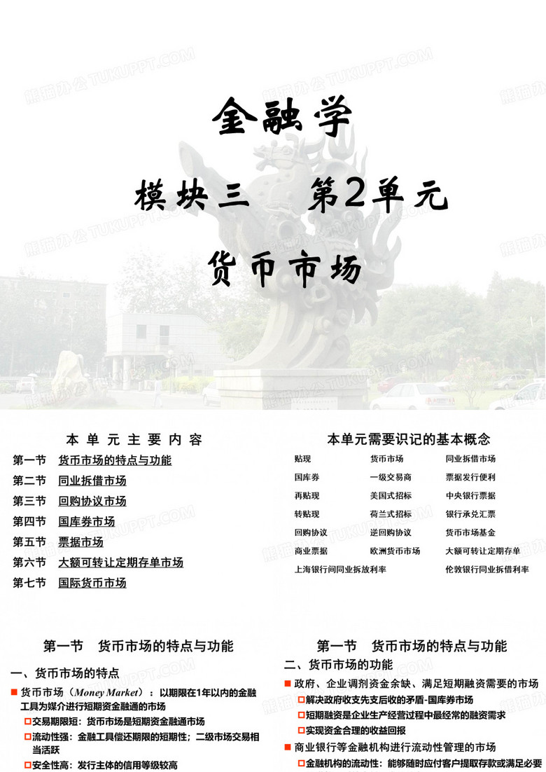 金融学-货币市场