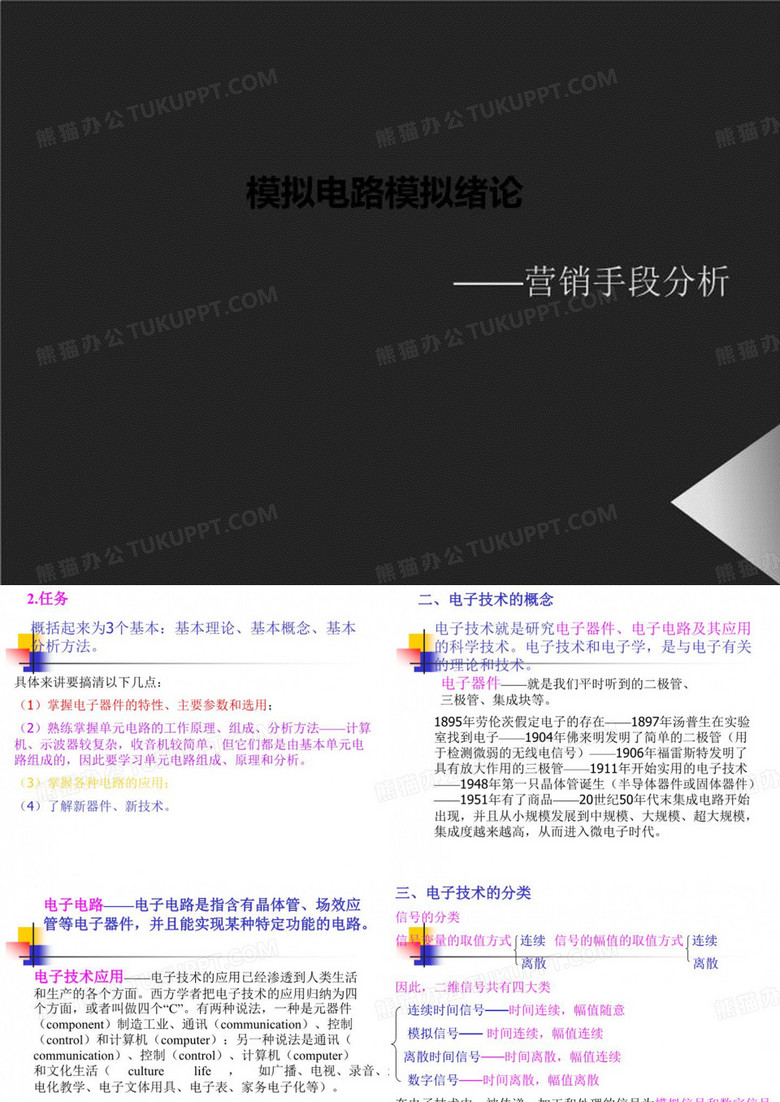 模拟电路模拟绪论