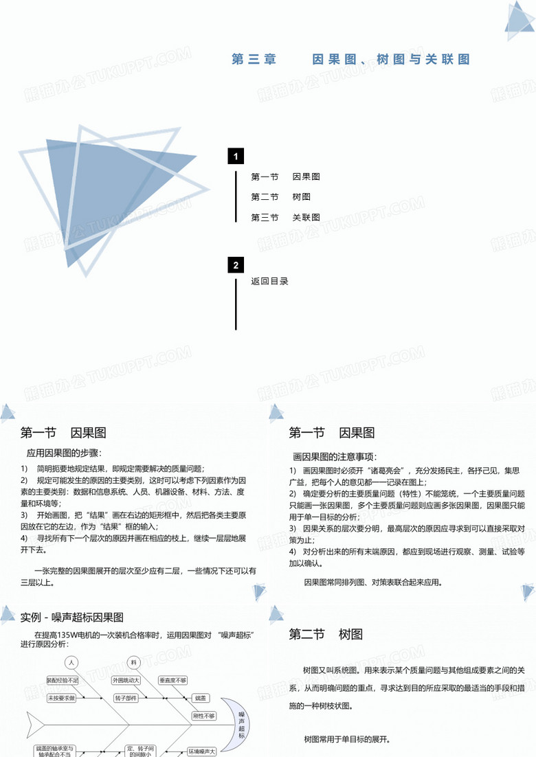 因果图、树图与关联图