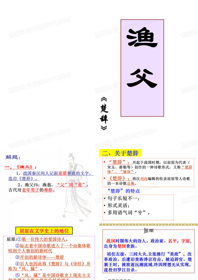 楚辞 渔父