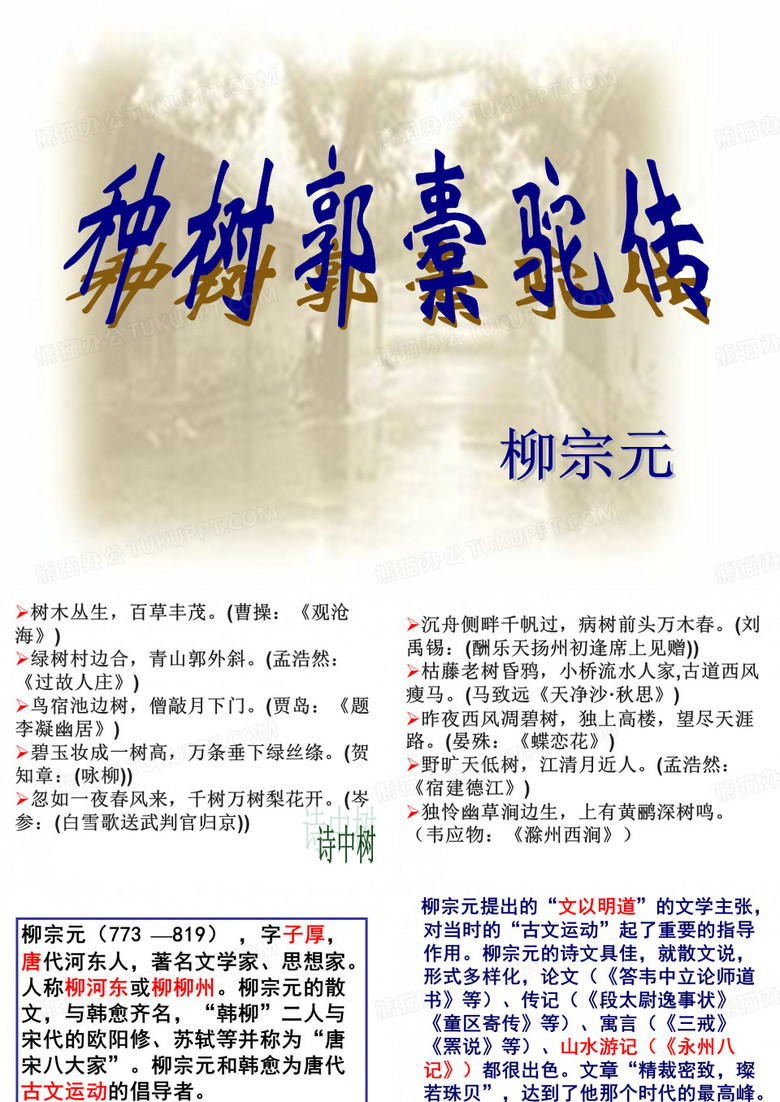 种树郭橐驼传