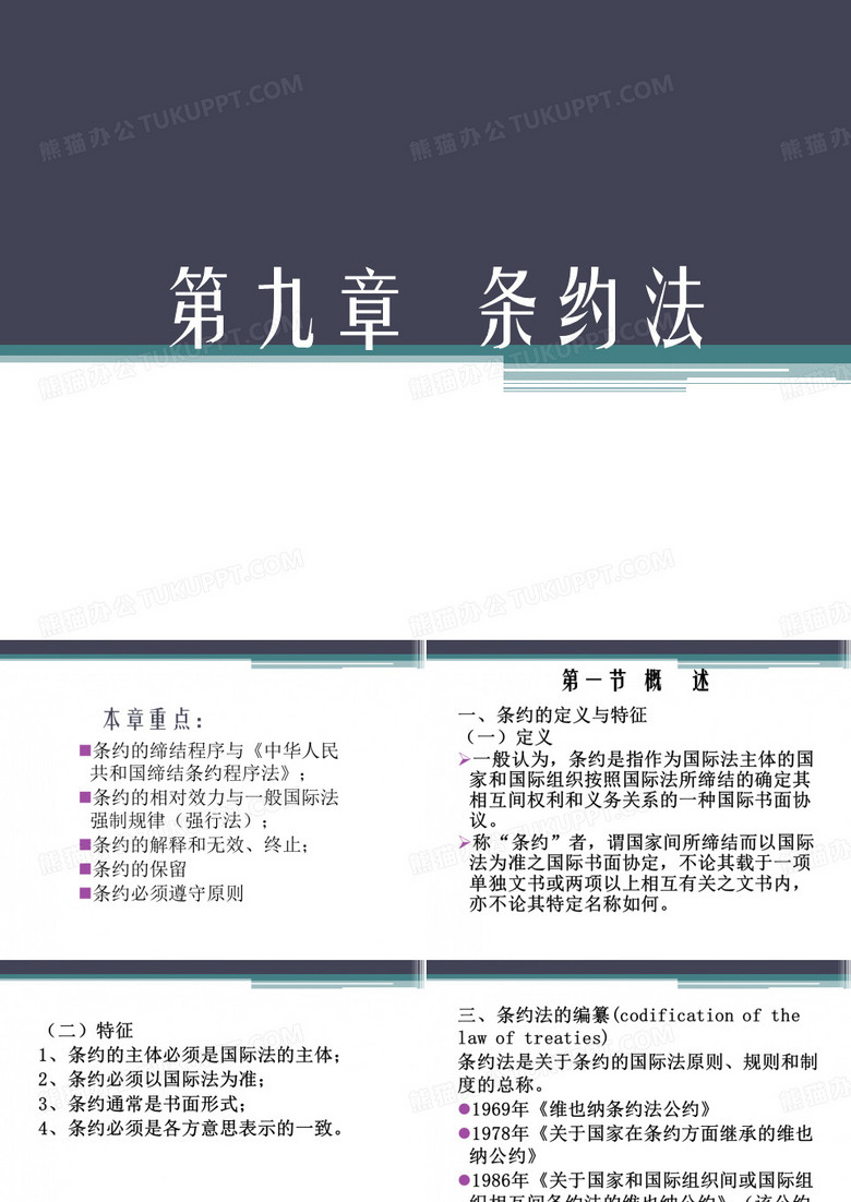国际公法 第九章 条约法