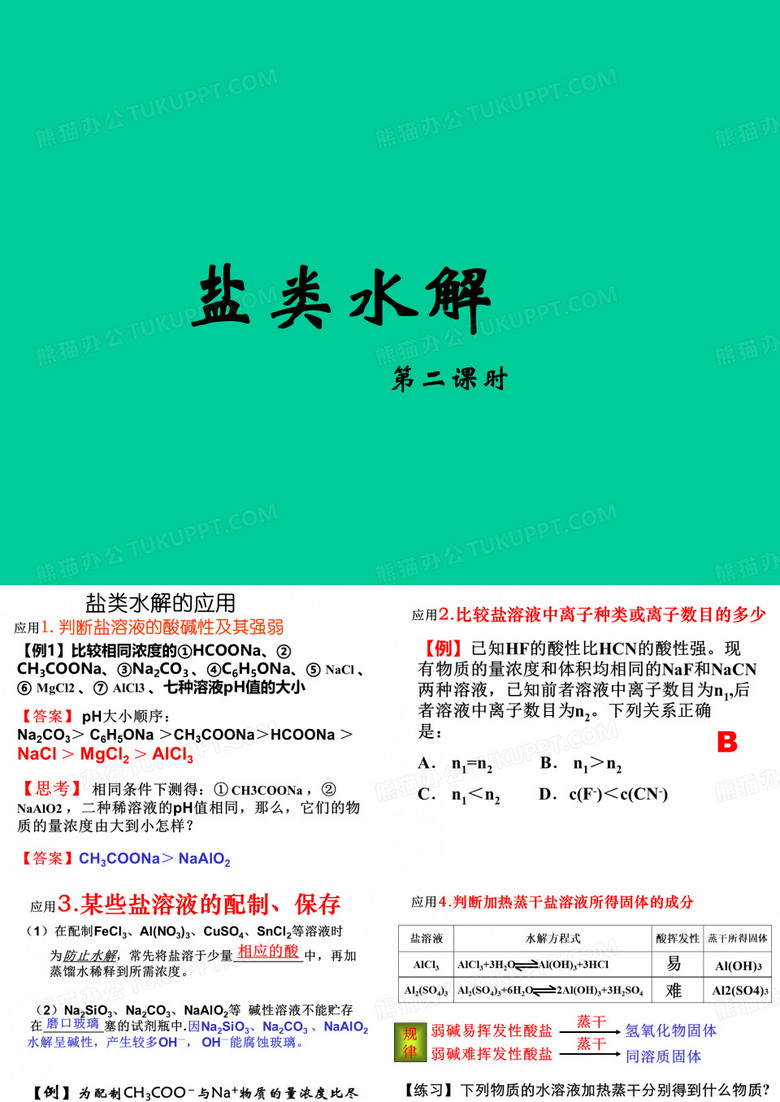 盐类水解