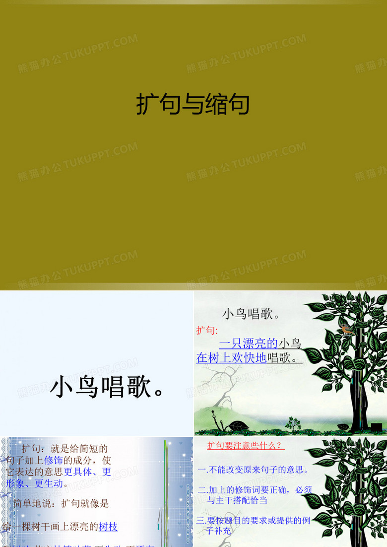 扩句与缩句