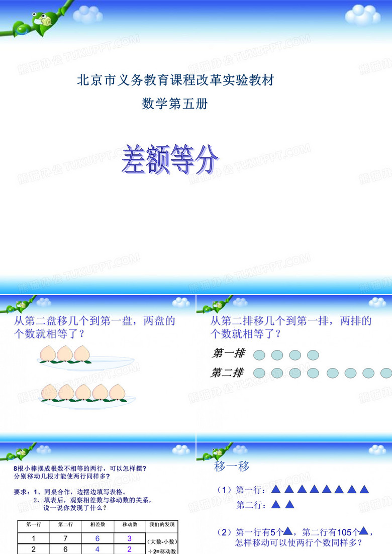 差额等分