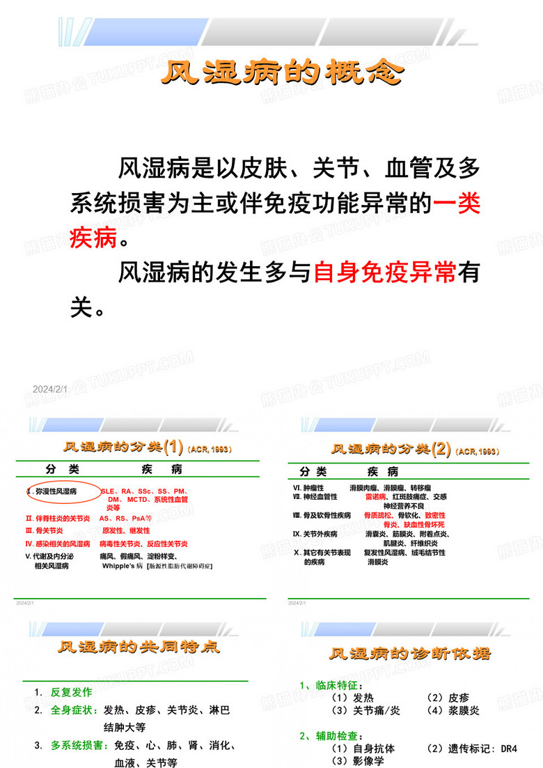 风湿病的概述
