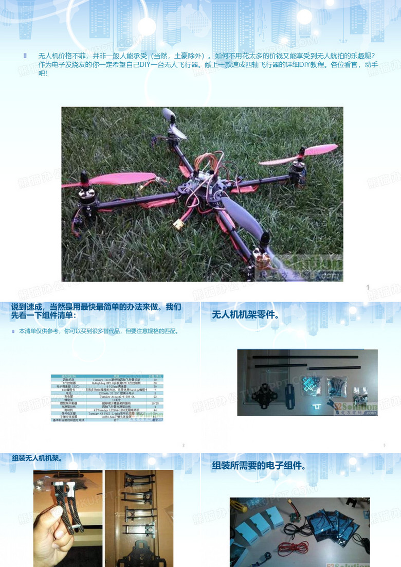 无人机制作PPT优秀课件