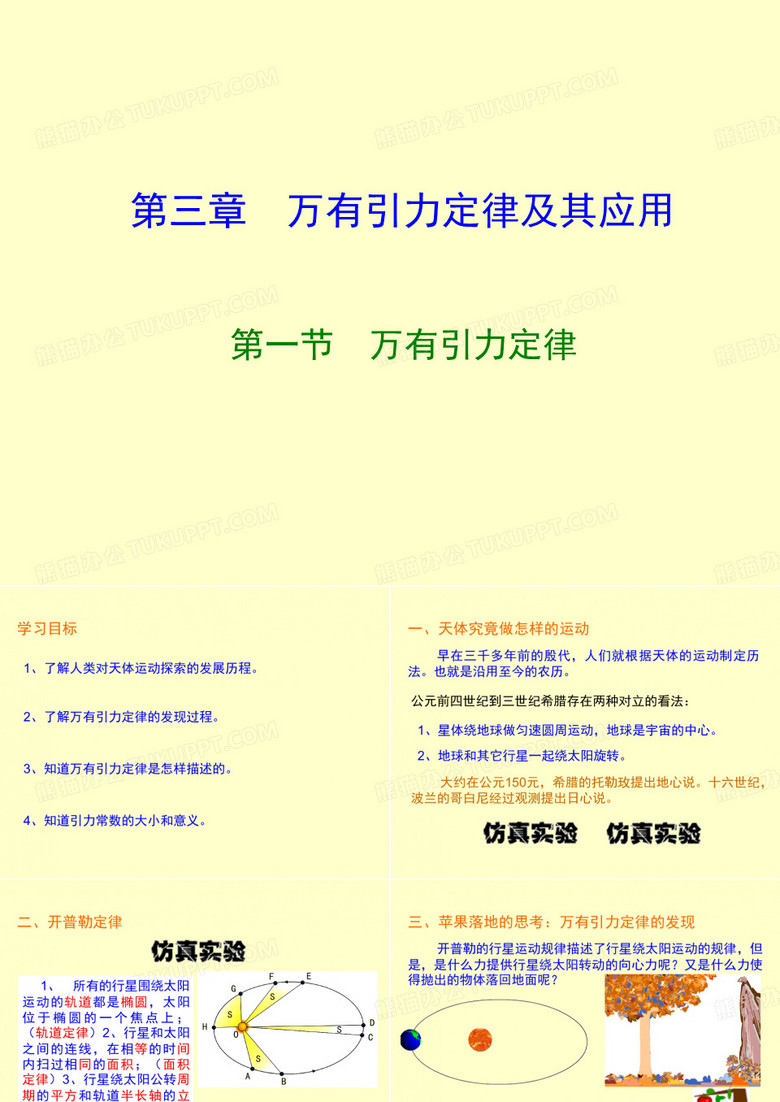 万有引力定律