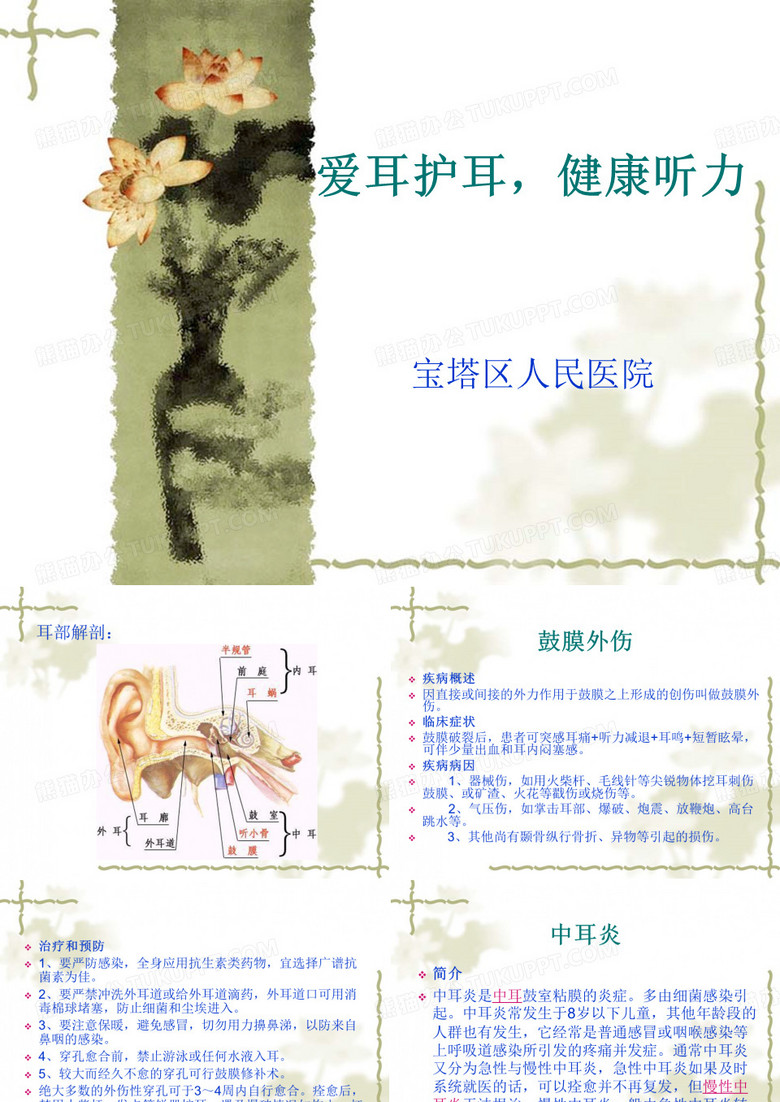 爱耳护耳,健康听力