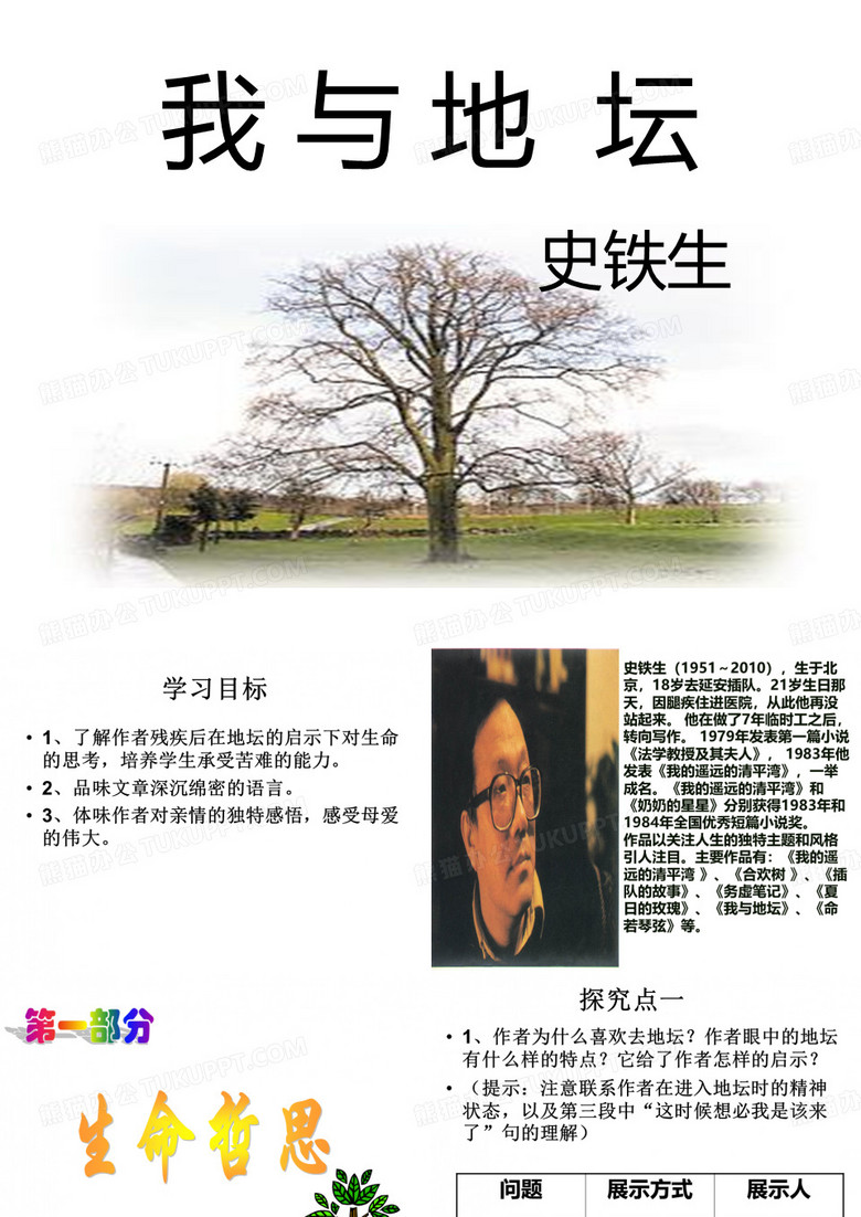 我与地坛课件