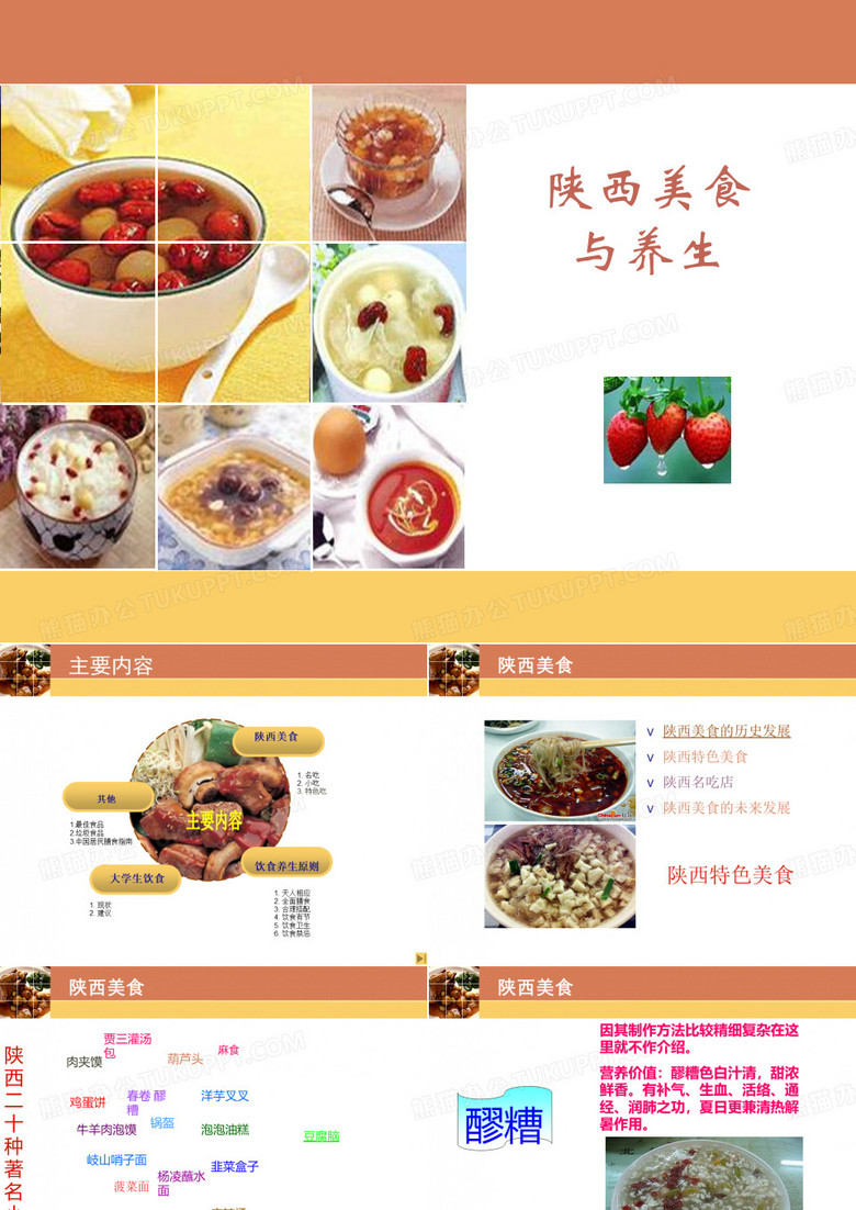 陕西美食与养生 ppt课件