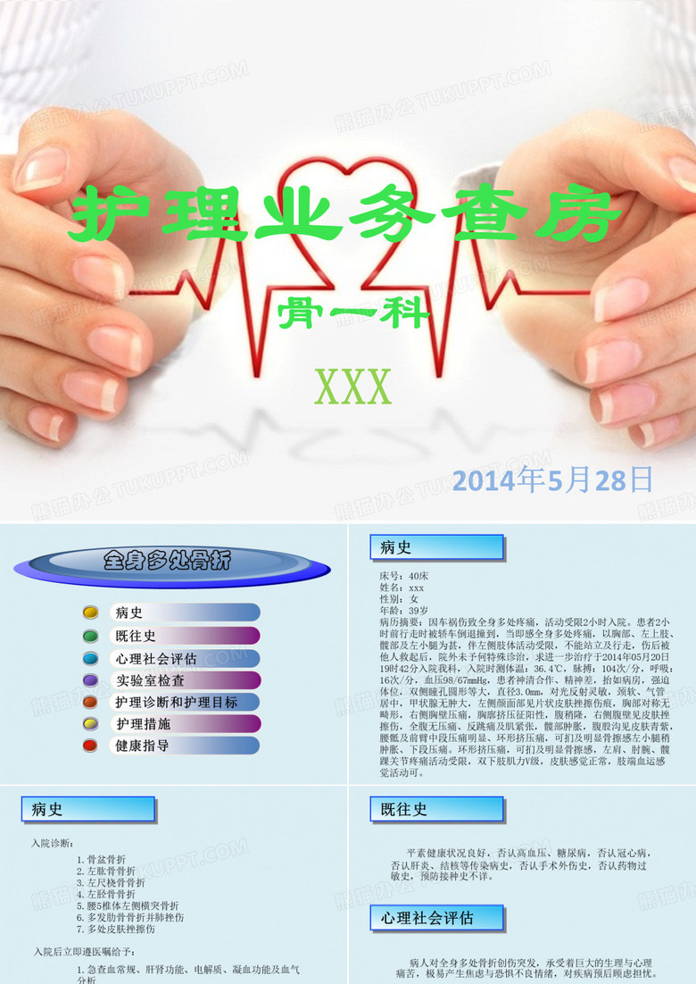 骨科的护理业务查房