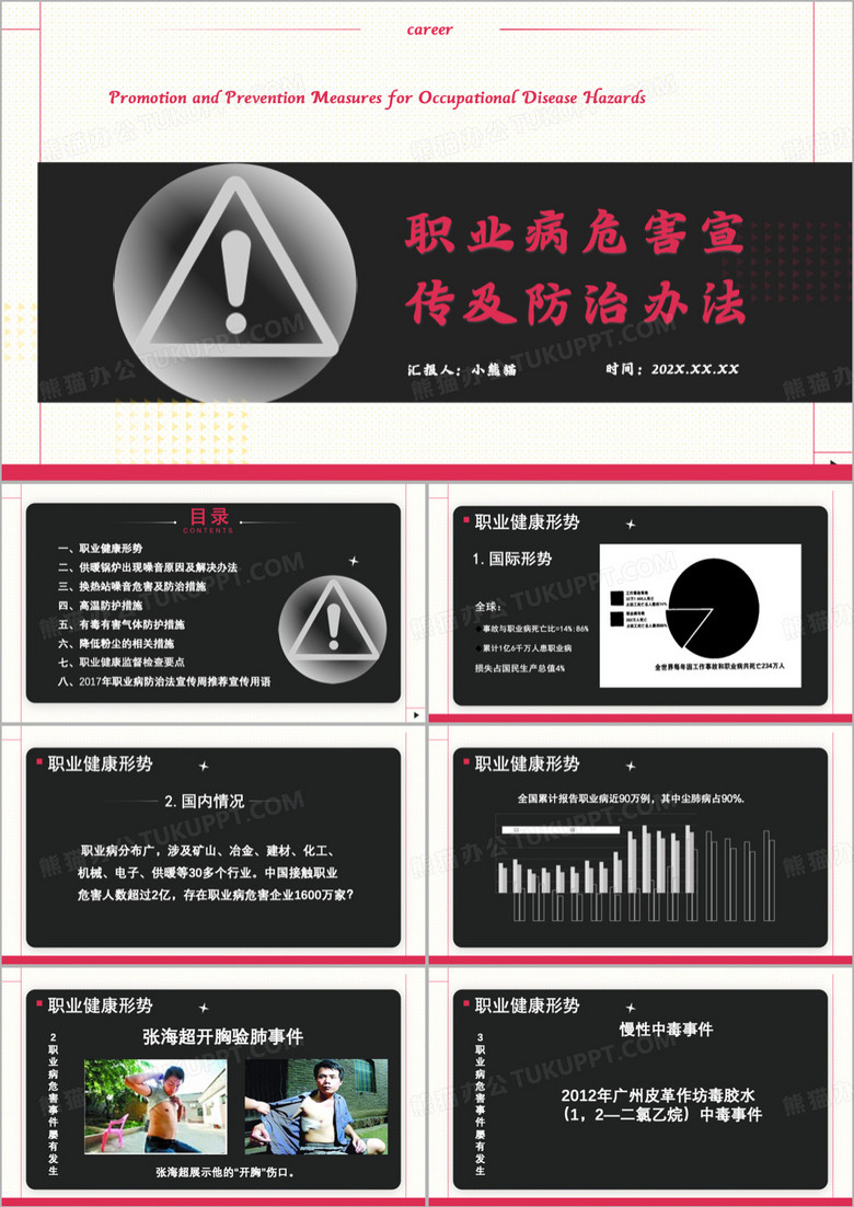 职业病危害宣传及防治措施PPT模版