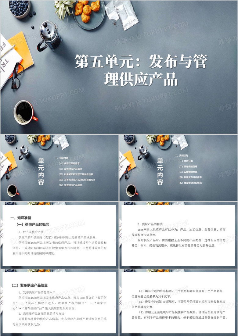 网络贸易综合实训教程PPT模板