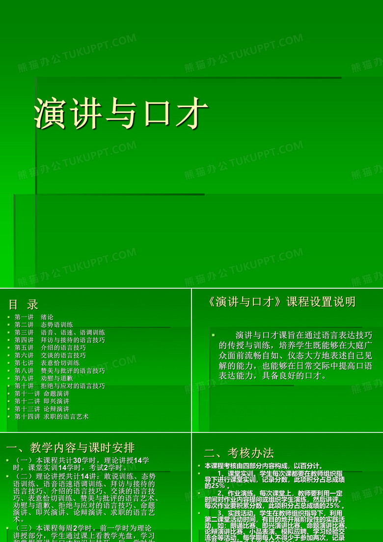 【口才演讲】演讲与口才第一讲