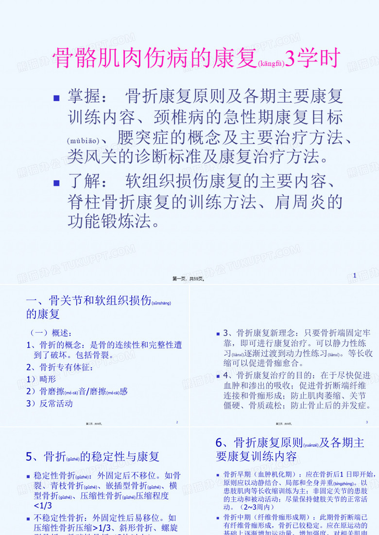 骨伤疾病康复