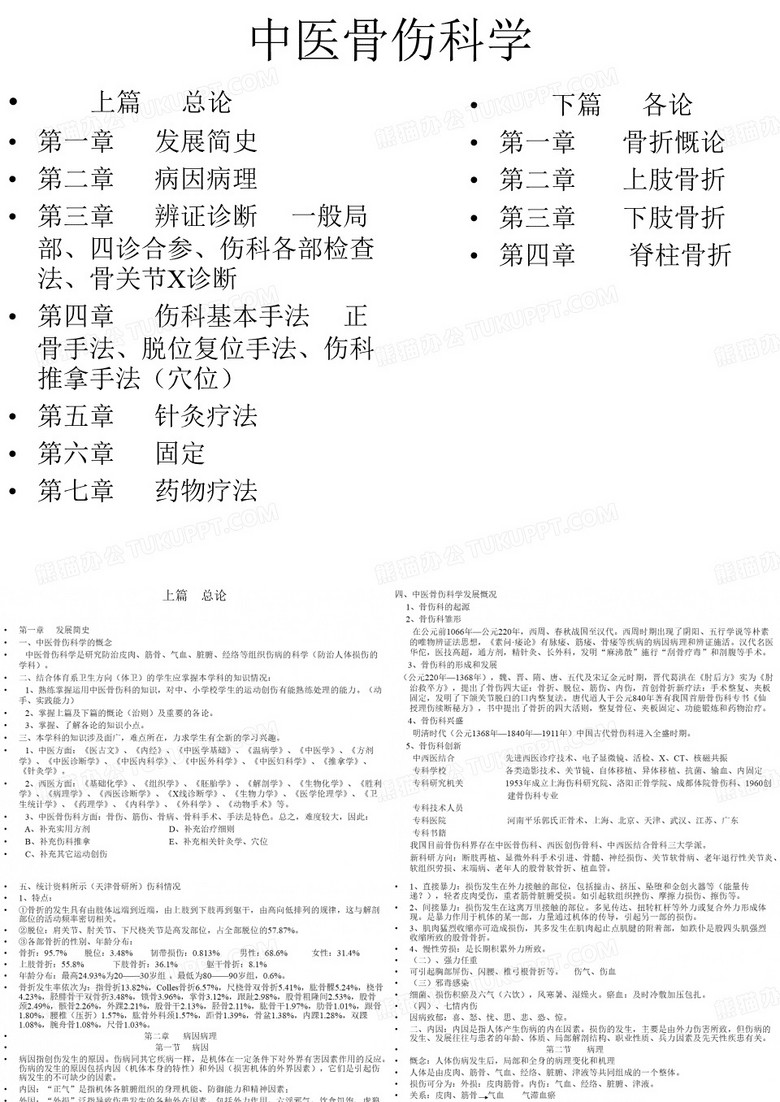 中医骨伤科学