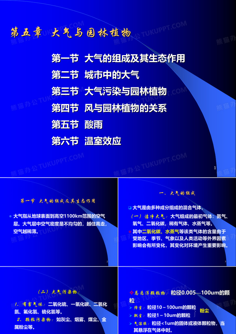 大气与园林植物