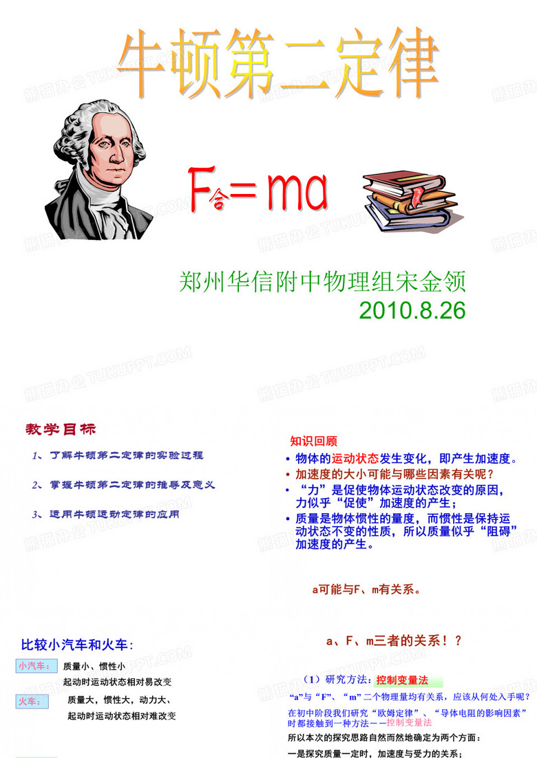 牛顿第二定律