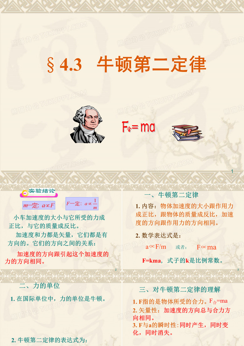 牛顿第二定律