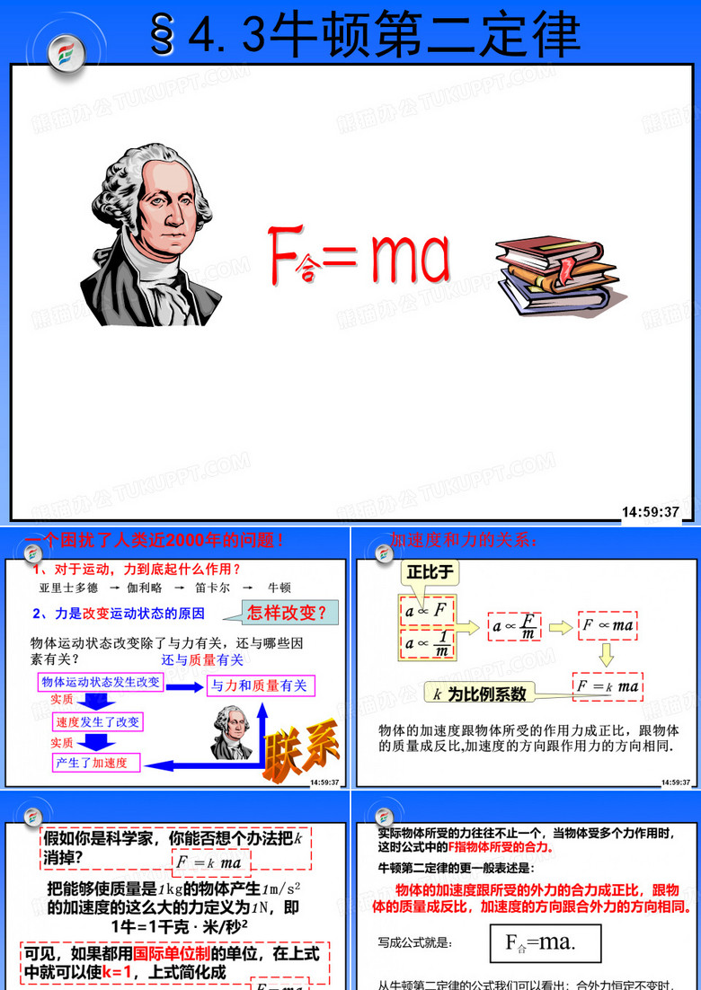 牛顿第二定律