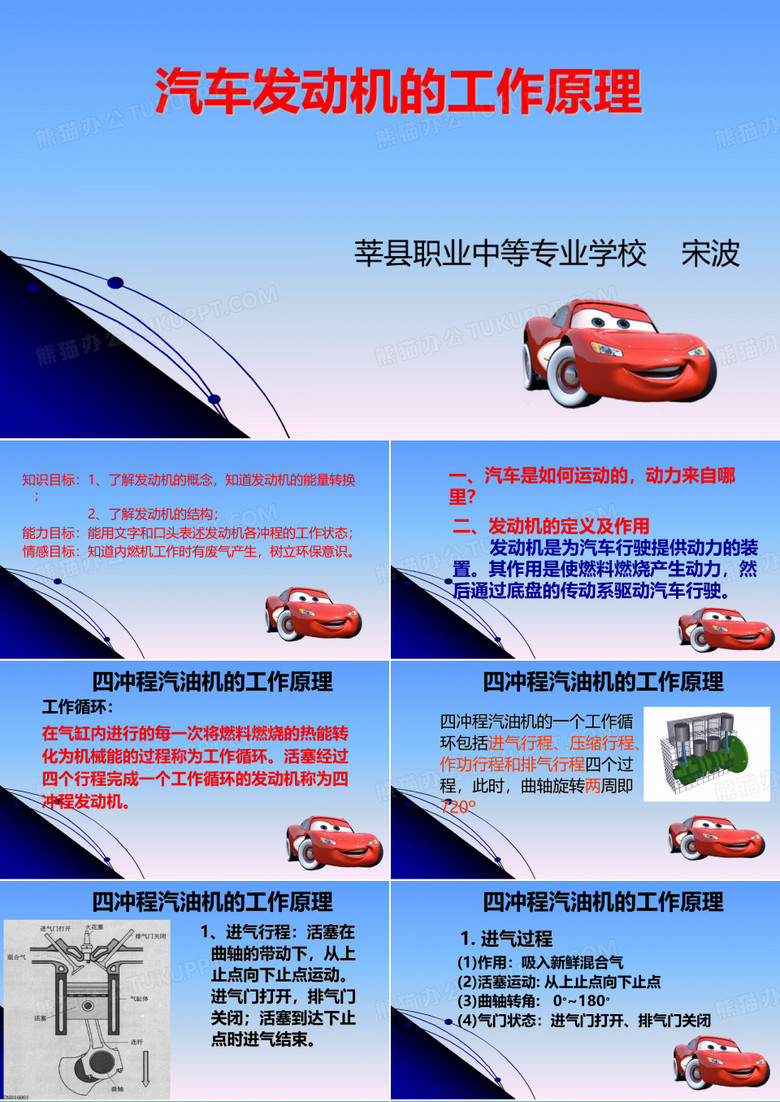 汽车发动机工作原理